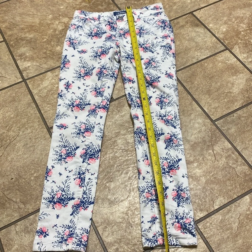Girl’s Old Navy Rockstar size 10 Floral Jeggings Casual Denim Back to  School